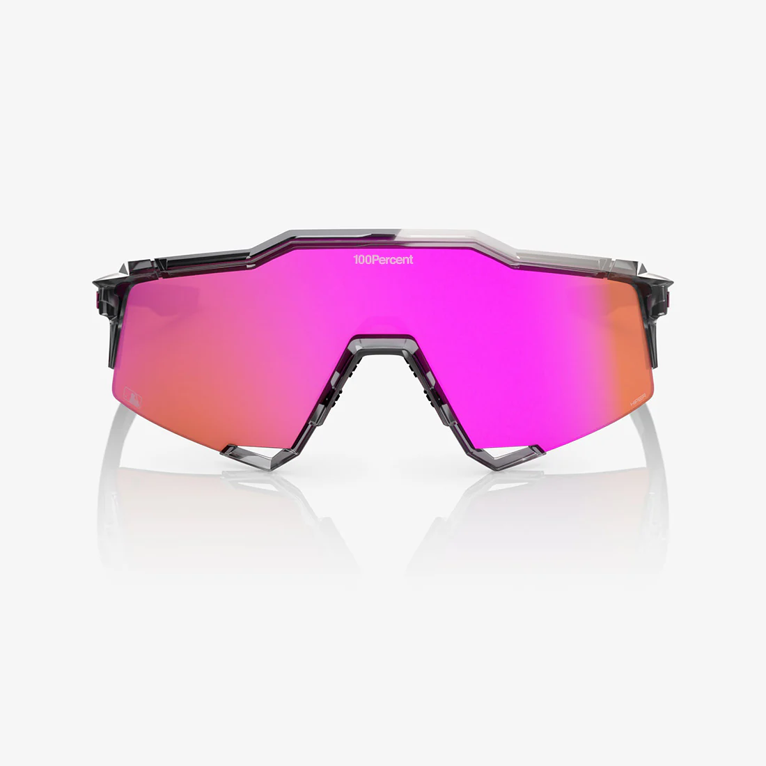 100% SPEEDCRAFT MLB Authentic Polished Translucent Grey - HiPER Vital Pink Mirror Lens - Image 2