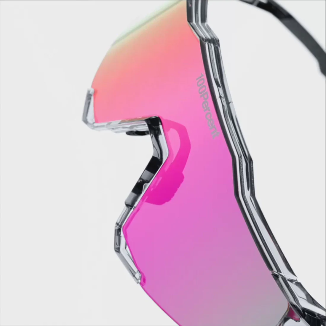 100% SPEEDCRAFT MLB Authentic Polished Translucent Grey - HiPER Vital Pink Mirror Lens - Image 5