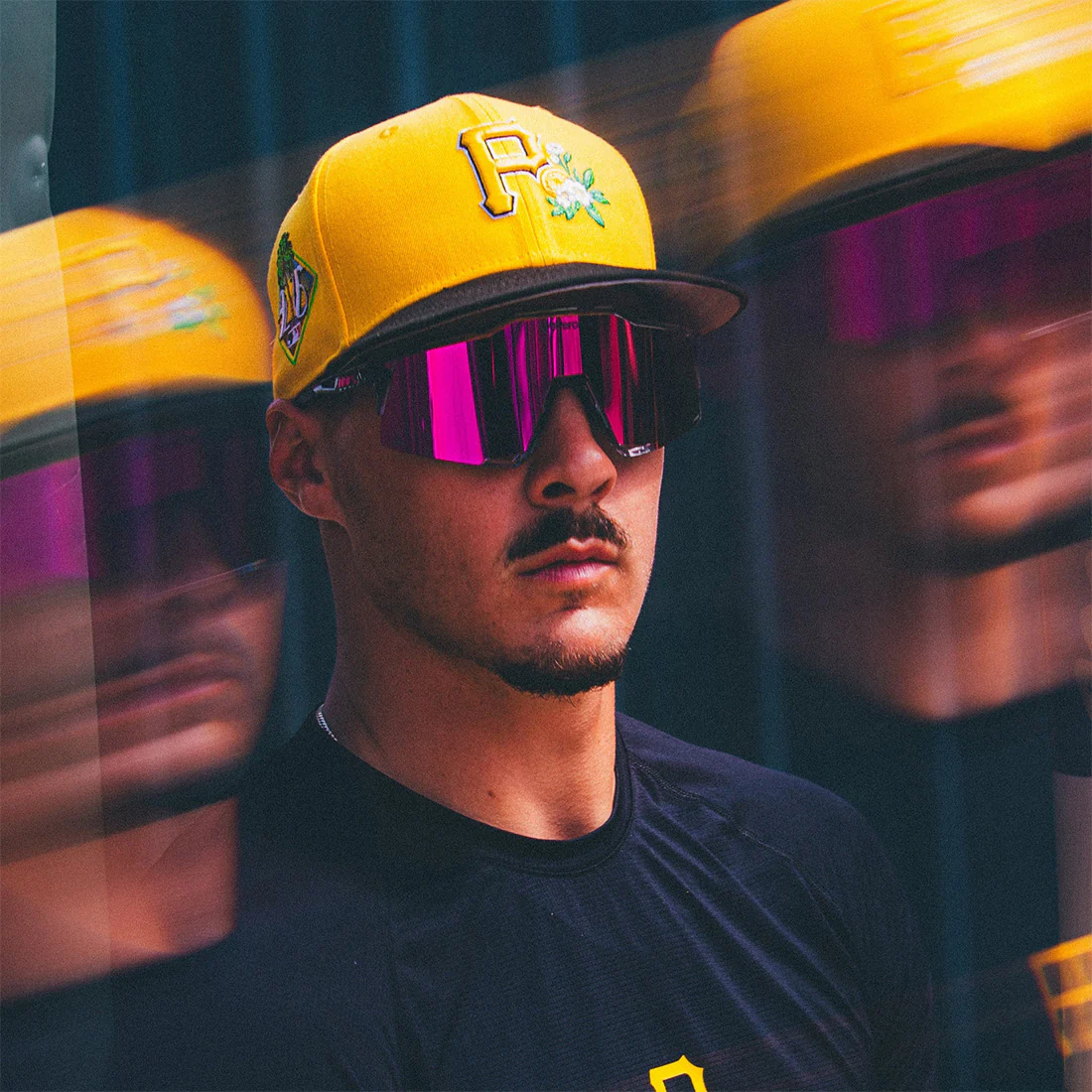 100% SPEEDCRAFT MLB Authentic Polished Translucent Grey - HiPER Vital Pink Mirror Lens - Image 7