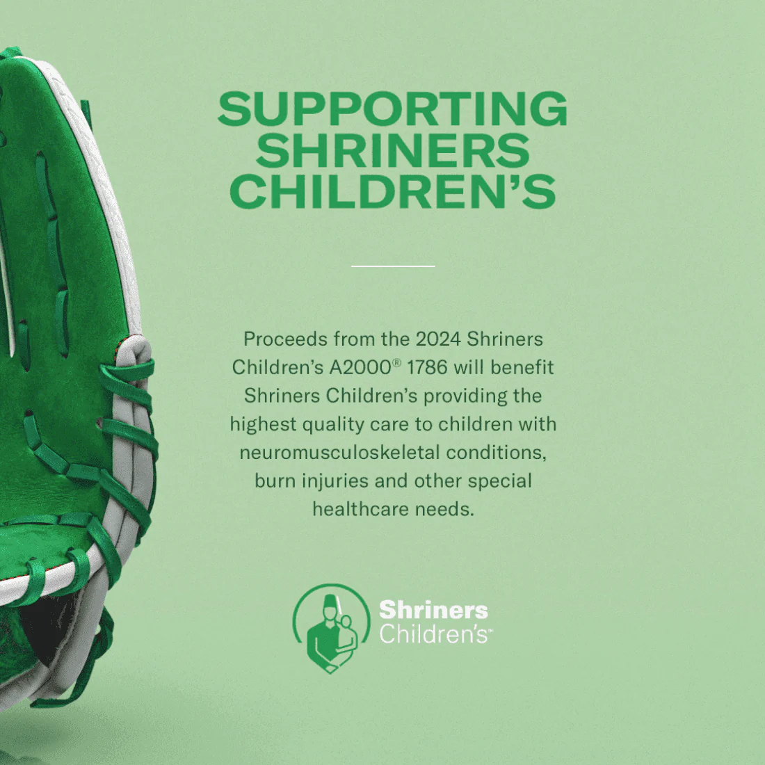2024 Wilson Shriners Children's A2000 1786 11.5” Infield Baseball Glove: WBW102535115 - Image 12