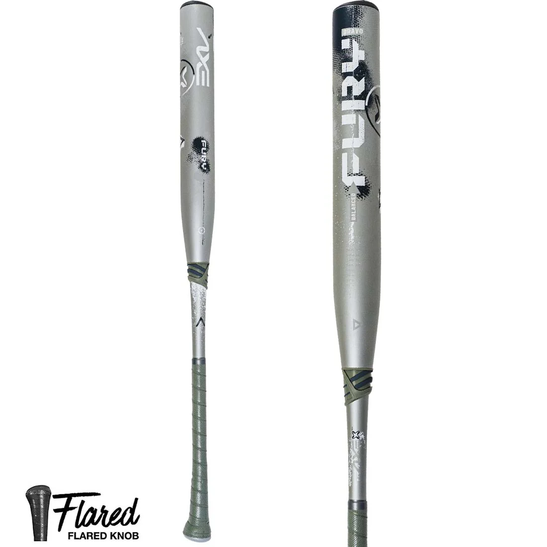 2026 Axe Fury Bravo 13" Balanced USSSA Slowpitch Softball Bat: L154Q-FLR (Flared Handle)
