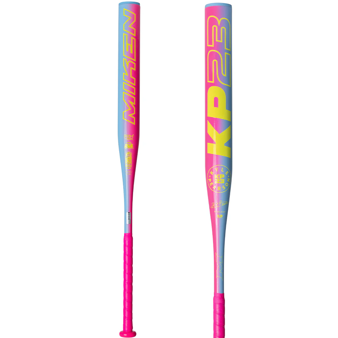 2026 Miken KP23 "Neon" 13" 1-Piece Maxload USSSA Slowpitch Softball Bat: MSU6NKP1L
