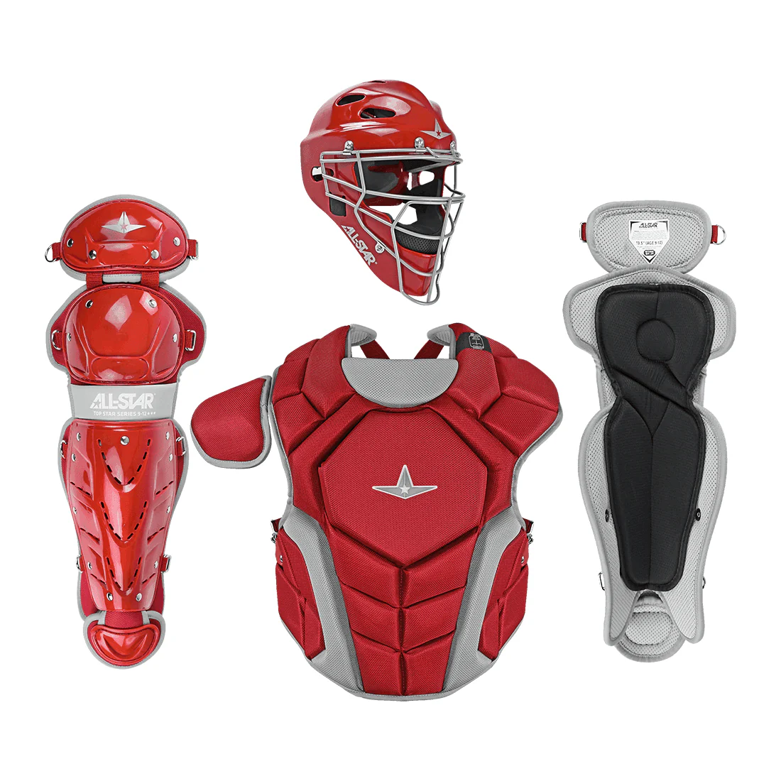 All Star Top Star Series (Ages 9-12) Catcher's Kit NOCSAE Approved: CKCC-TS-912 - Image 5