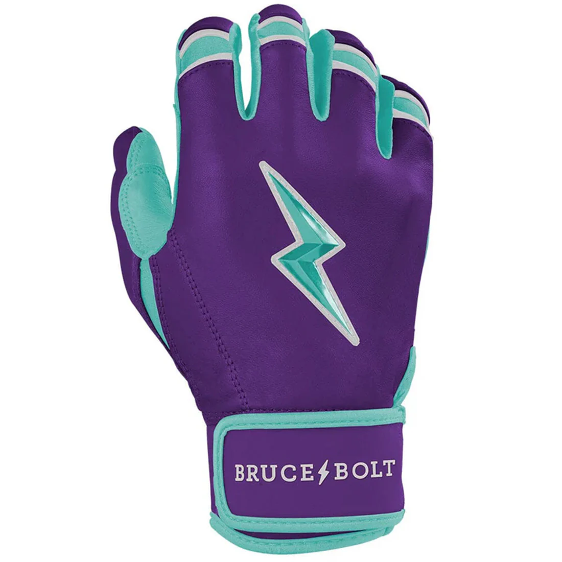 Bruce Bolt Ketel Marte Signature Series Short Cuff Batting Gloves: Purple/Teal - Image 3