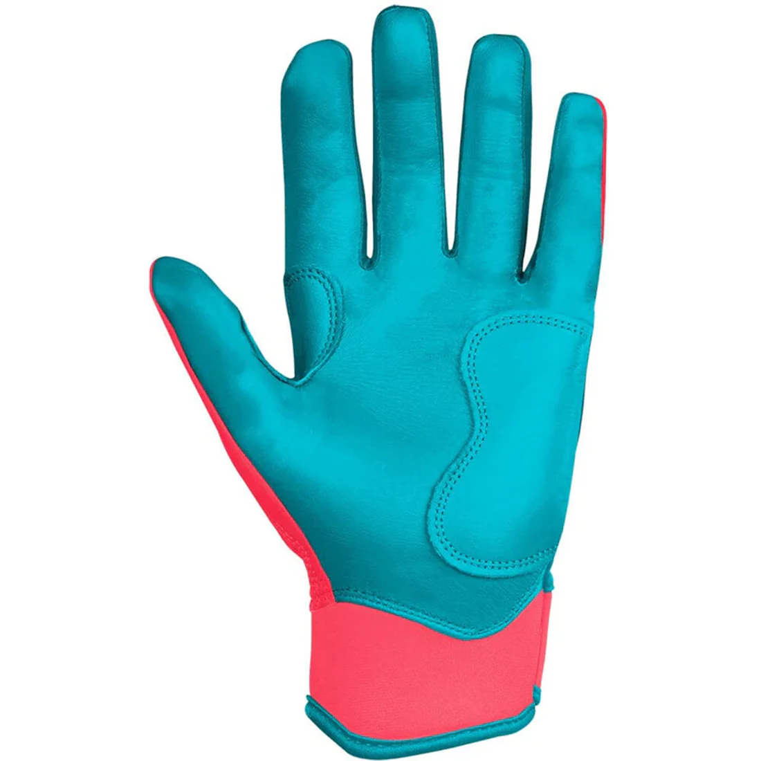Bruce Bolt Max Clark Signature Series Short Cuff Batting Gloves: Pink / Teal - Image 4