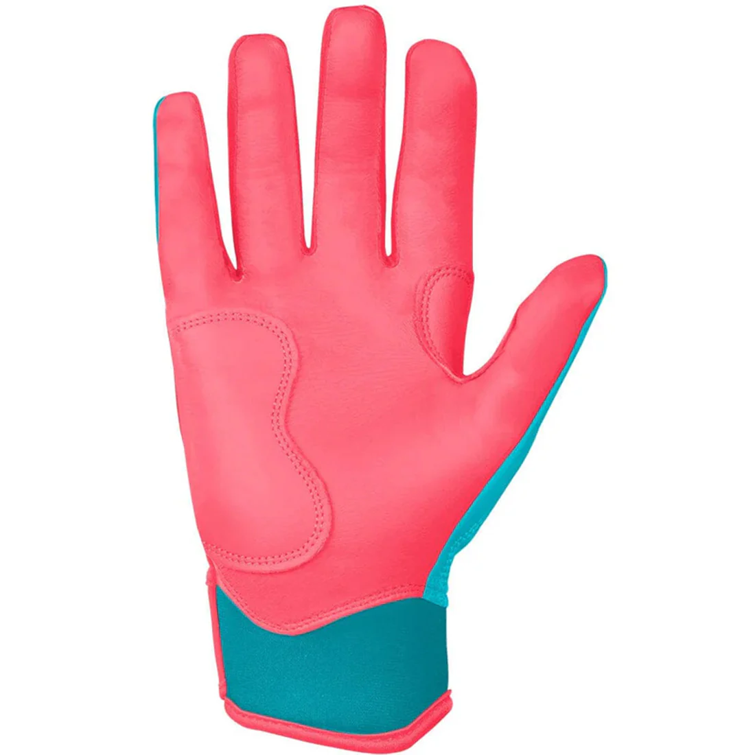Bruce Bolt Max Clark Signature Series Short Cuff Batting Gloves: Pink / Teal - Image 5